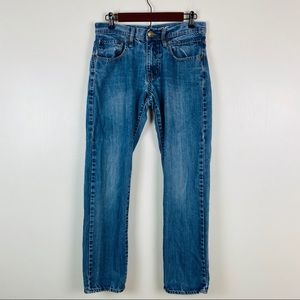 Structure Straight Slim Jeans Men Size 30 Blue Dis